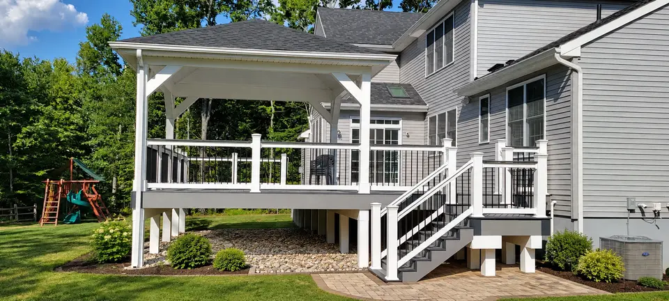 Covered outdoor living space