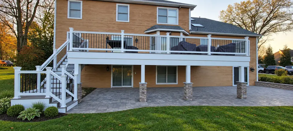 Custom backyard deck